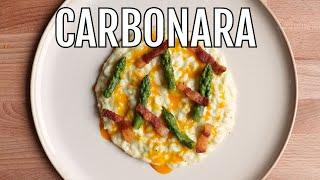 Risotto alla CARBONARA e Asparagi #CARBONARADAY