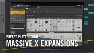 Preset Playthrough - MASSIVE X Expansions  Native Instruments