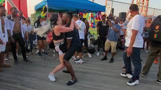 DANCING TO REGGAE MUSIC SUMMER 2019 BROOKLYN NEW YORK CITY USA