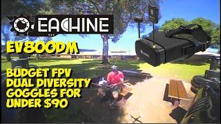 Eachine EV800DM Review  Budget Priced Dual Diversity DVR FPV Goggles