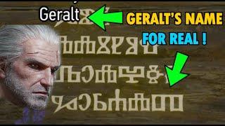 This is how Geralts Name is Written in Witcher World Language