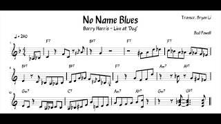 Barry Harris - No Name Blues Solo Transcription