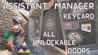 Asst Manager Keycard Uses All Unlockable Doors  Easy Grounded Guides