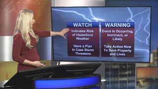 What is a tornado watch vs a warning?