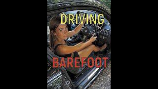 DRIVING A CAR BAREFOOT  MANY DIFFERENT LADIES  #barefootlife #barefootwalking #barefoot