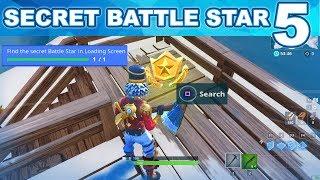 WEEK 5 Find the Secret Battle Star in Loading Screen #5 Fortnite - SNOWFALL CHALLENGES SEASON 7