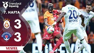 Vestel  Galatasaray 3-3 Kasımpaşa - HighlightsÖzet  Trendyol Süper Lig - 202425