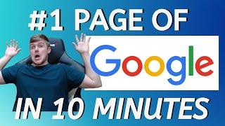 Easily Rank Your Local Website On The First Page of Google Search in Under 10 Minutes Free 2024