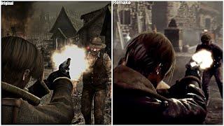Resident Evil 4 HD Project Vs Resident Evil 4 Remake  GamePlay Comaprison