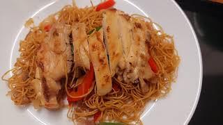 Resep mie goreng Hong Kong.