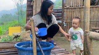 The difficult life of a single mother living in the mountains. Go to the forest to pick vegetables.