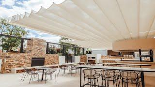Retractable Shade System - For Hotels Wineries Restaurants and Accommodation