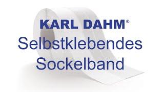 Nie wieder abgerissene Silikonfugen Das selbstklebende Sockelband von Karl Dahm machts möglich
