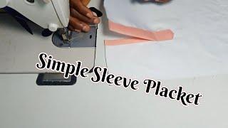 How to make a sleeve placket types