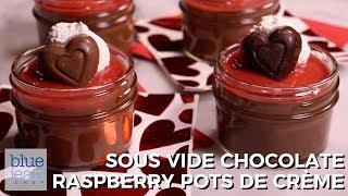 Chocolate Raspberry Pots de Creme