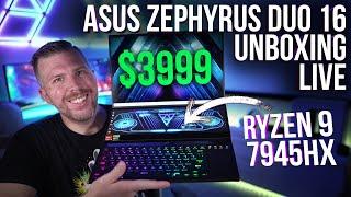 Asus Zephyrus Duo 16 Unboxing Benchmarks Overclocking Display Test Internal Analysis and More