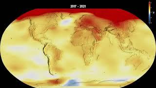 Global Temperature Anomalies from 1880 to 2021