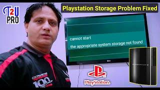 How to fix playstation hard drive not found error