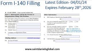 Filling Form I-140 April 1st Edition Expires February 28th 2026 NIW EB1A & other EB categories