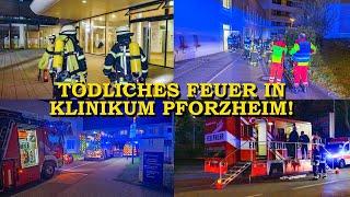 TÖDLICHES FEUER IN KRANKENHAUS - BRAND in NOTAUFNAHME -  GIFTIGER RAUCH  GROSSEINSATZ FEUERWEHR