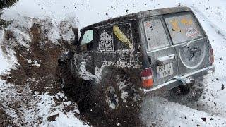 OFF ROAD - PARVA OFF ROAD - Patrol&Toyota& Jeep M57  #topoffroadromania #snow #maxxis