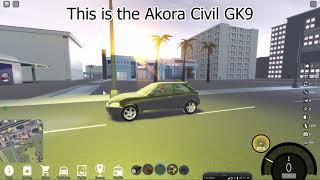 Akora Civil GK9 - Vehicle Simulator