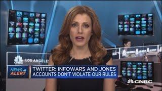 Twitter Infowars and Alex Jones accounts dont violate our rules