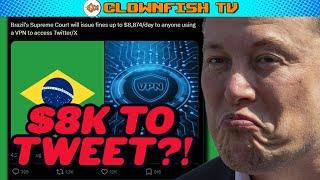 An $8000 Daily Fine for TWEETING from Brazil After X Ban?