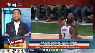 Nick on Kevin Durant and PJ Tucker Game 3 scuffle. Absolutely Infuriating