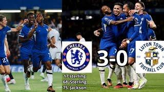 Chelsea vs Luton 3 - 0  Raheem Sterlings goal