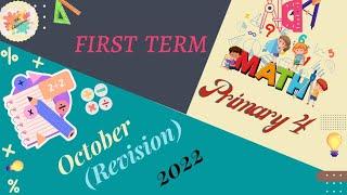 #Maths_primary4 October Revision 2022