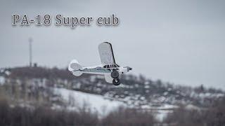 FMS PA-18 Super cub - Short Sunday video. 4K UHD