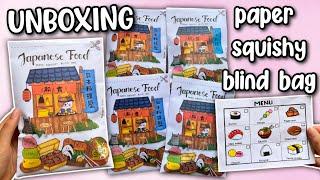 UNBOXING JAPANESE FOOD PAPER SQUISHY BLIND BAG HOMEMADE
