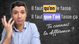 QU’ON or QUE L’ON in French ? Français level B2  C1