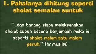 Sholat Subuh  Dahsyatnya Subuh 