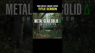MGS3 Remake - TITLE Screen  #metalgearsolid