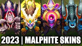 ALL MALPHITE SKINS SPOTLIGHT 2023  League of Legends