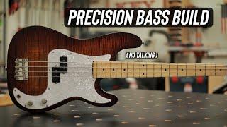 Precision Bass Build  Burst Flame Maple Top  #asmr