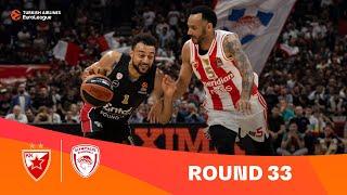 Zvezda - Olympiacos  Exciting HIGHLIGHTS  2023-24 Turkish Airlines EuroLeague