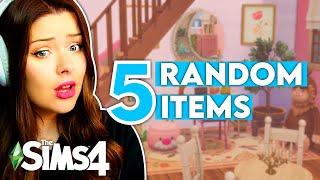 The Sims 4 But Each Room Must Have 5 RANDOM ITEMS  Sims 4 Build Challenge