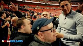 West Ham fans at Wembley - Spurs away in the Cup