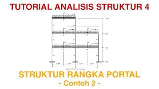 TUTORIAL ANALISIS STRUKTUR 4 RANGKA PORTAL - CONTOH SOAL 2