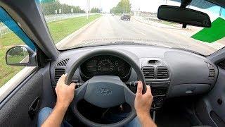 2007 Hyundai Accent 1.5L 102 POV TEST DRIVE