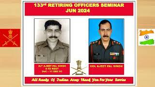 Indian Army Officers Retired on 30 June 2024