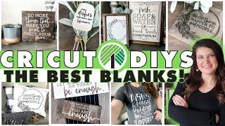 16 NEW Dollar Tree DIYS & Decor Ideas ⭐️ The BEST Everyday Cricut Blanks & free cut files