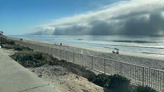 Fog Rolls In At Carlsbad Beach