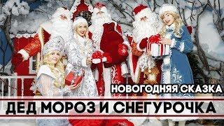 Father Frost and Snow Maiden on the house Moscow and Moscow region on the house to the school