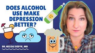 Alcohol and Depression - Does Drinking Alcohol Make Depression Better in Older Adults?  #shorts