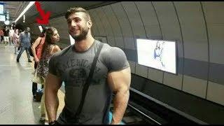 When Women Sees A Bodybuilder In Public  Funny Must See Reactions