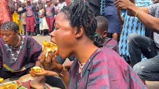 2 Sister Won 4 Boys In A Pounded Yam Eating Competition In Emure Ekiti New Yam Festival 2022 Ep6